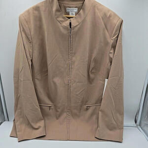 Worthington Women Business‎ Stretch Workwear Chic 22W Tan NWT Blazer Suit Jacket